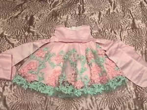 Baby Girls Pink Occasional Dress Size 3-6 Months 70cm - Picture 1 of 4