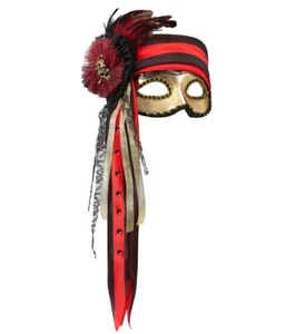 KARNEVAL FASCHING KOSTÜM ZUBEHÖR AUGENMASKE MASKE PIRAT DELUXE NEU - Bild 1 von 1