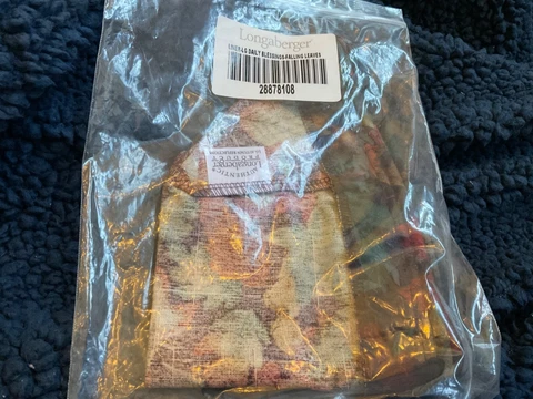 Longaberger Liner- LG Daily Blessings- Falling Leaves-28878108 Cover
