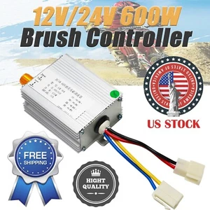 Premium DC 48V/60V 600W 15A Brush Motor Controller Adjustable Speed For DIY Use - Picture 1 of 15