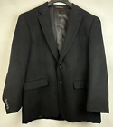 Chaps Ralph Lauren Mens Sport Coat 42 R Black 100% Camel Hair Black Blazer Read