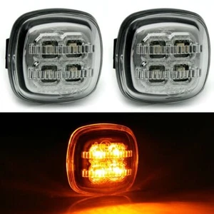 Pour Skoda Fabia Pratique Octavia Rapide Roomster 2x LED Voyants Chromée Fumee - Bild 1 von 5