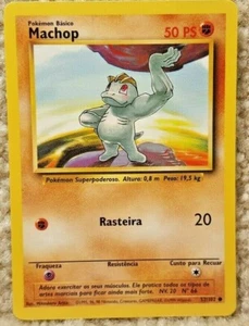 1999 Pokemon Karte Base Set Machop 52/102 Portugiesische Version Edition - Bild 1 von 9