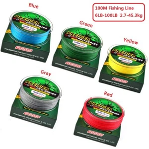 100M 6LB-100LB Super Strong PE 4 Strands Spectra Braid Fishing Line 0.4#-10# - Picture 1 of 11