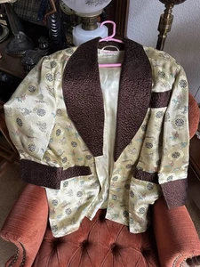 Vintage Lounge Jacke Oriental Arts Hong Kong schönes asiatisches Design Herren » - Bild 1 von 10