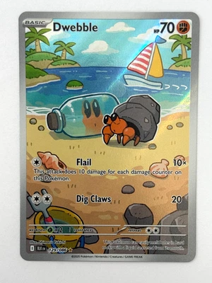 Pokémon TCG Dwebble 129/086 Illustration Rare Sv: Black Bolt - Image 1 of 2