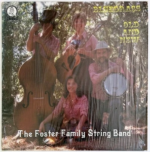 FOSTER FAMILY STRING BAND "Bluegrass Old & New" LP, Woodrich, Shrink, VG+/VG+ - Picture 1 of 7