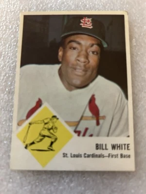 Fleer 1963 - #63 Bill White St. Louis Cardinals Foto 1 de 3