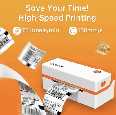 Impressora de etiquetas térmica K COMER 4x6 impressora de etiquetas de envio para pequenas empresas e... - Imagem 1 de 4