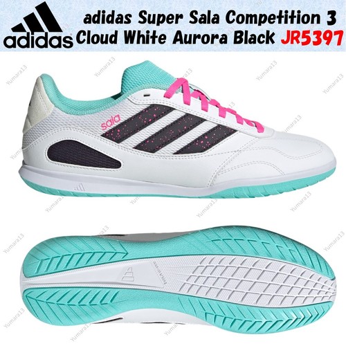 adidas Super Sala Competition 3 Cloud White Aurora Black JR5397 Taglia Uomo