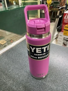 NUEVO Yeti Rambler 26oz Botella con Tapa de Paja C Flor Silvestre Fucsia Acero Inoxidable - Imagen 1 de 1