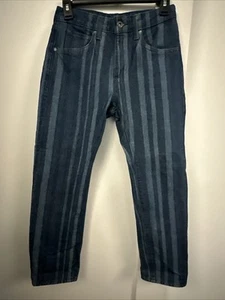 Jeans donna Levis made & Crafted slim crop 24 indaco coperta denim a righe - Foto 1 di 5