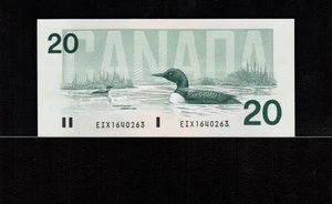 Canada $20 1991 Star Replacement Thiessen/Crow **EIX** with Serifs GEM UNC Rare - Picture 1 of 2