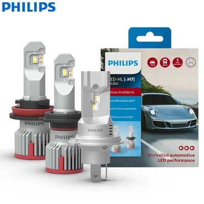 Philips Ultinon Pro9200 LED H4 H7 H9 H11 HB3 HB4 Car Headlight Globes Hi/Lo Beam - Image 1 of 4