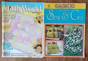 vintage "Quilt World" magazine May 2002 And Fan&Porter's Sew And Go 2005 - Picture 1 of 20