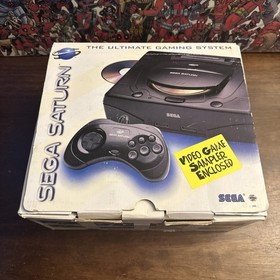 Sega Saturn Console - Complete CIB In Plastic - Tested - Authentic - Clean!