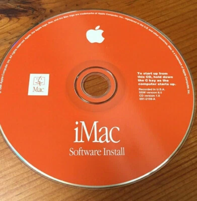 1998 Vintage Mac Macintosh iMac OS 8 8.5 Software Install Disc Restore CD - Image 1 of 4