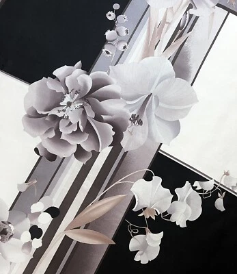 Bufanda Leonard Paris 100% Seda 34" Cuadrada Floral Orquídea Hecha en Italia Enrollada a Mano Foto 1 de 4