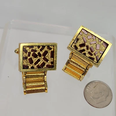 De Colección DANTE Envoltura Pesada Alrededor Pepita Marrón Confeti Tono Dorado Grueso Patrimonio Raro Foto 1 de 4