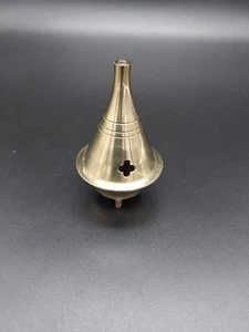 Räucherkegelhalter Tisch Räucherspule Geschenk Messing Dom Indisch Klein Tipp - Bild 1 von 9