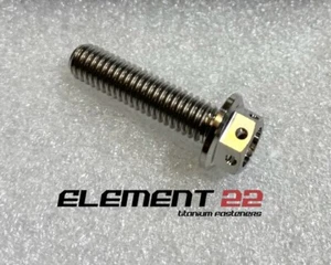 M6Titanium Motorcycle bolts Grade 5 Titanium Bolts M6 M8 Flanged Hex bolts - Picture 1 of 9