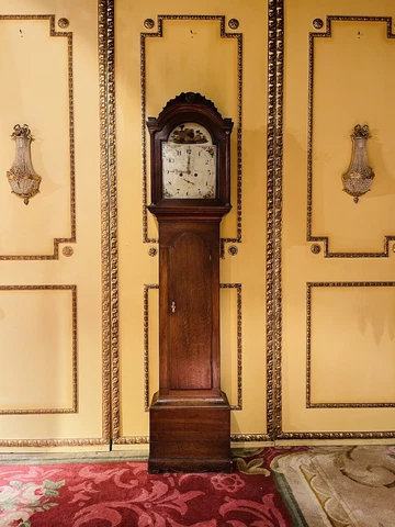 Beautiful Antique English Grandfather Clock, Oak, 19. Century Cover