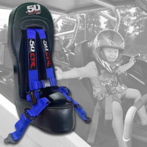 Rear Bump Seat w/ Harness Seatbelt for Polaris RZR PRO R/Turbo R 2 & 4 Seater - Picture 1 of 18
