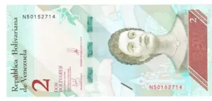 Venezuela two bolivares 2018 - Picture 1 of 2