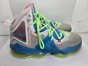Nike Lebron 19 XIX Basketball Shoes Men's 11 Tropical Blue White Court Sneakers - Picture 1 of 10