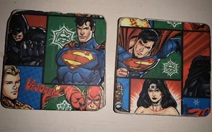 Sottobicchieri in travertino pietra naturale set di 4 DC JUSTICE LEAGUE - Foto 1 di 2