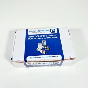 PLUMBRIGHT 15 MM SÄULE ABGEWINKELT HANDTUCHHALTER VENTIL PAAR - BRANDNEU & VERPACKT - Bild 1 von 4