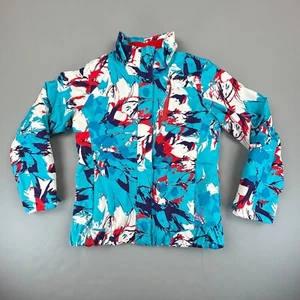 Spyder Jacket Girls 14 Blue Red White Snowboarding Ski Snow Winter Lola Tie Dye - Picture 1 of 17
