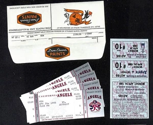 California Angels Tickets - 4 Unused 4/24/95 Strike - Game Not Played  - Picture 1 of 2