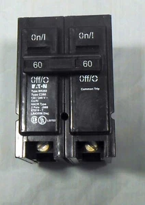 Eaton BR260 2 Pole 60 Amp Circuit Breaker NEW FREE SHIPPING - Picture 1 of 3