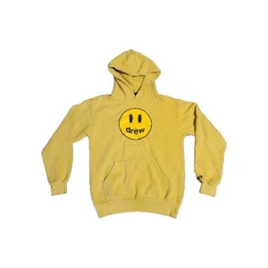Drew House Mascot Hoodie Size M Yellow Authentic Justin Bieber Ryan - Picture 1 of 13