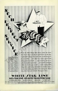 1929 White Star Line Red Star Cruises Great Old PRINT AD Wall Decor Idea (1668) - Picture 1 of 1