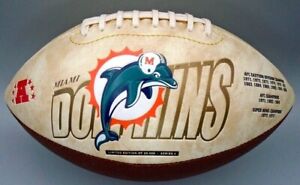  Miami Dolphins NFL Super Bowl Champions Jay Fiedler Autographed Full Football 