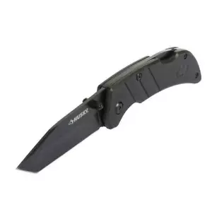 4" Folding Husky Knife with black Nylon Handle sport design tanto blade edge NEW - Picture 1 of 6