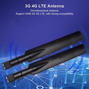 2x 3G 4G LTE Omnidirectional Antenna High Gain SMA Male Aerial For Full Band Ne✈