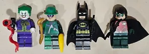 LEGO Riddler, Batman, Robin, and Joker Minifigures - Picture 1 of 7