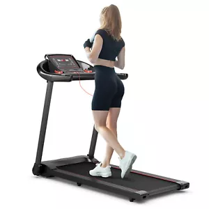 Costway 2.25HP Electric Running Machine Treadmill Bluetooth Speaker APP Control - Picture 1 of 12