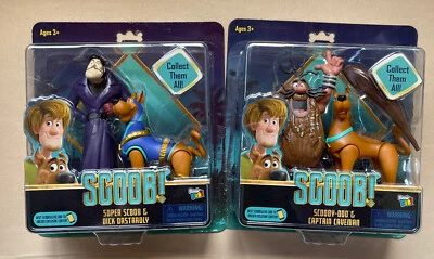 Scooby-Doo Super Scoob! 2 Juegos de Figuras Capitán Cavernícola y Dick Cobarde Nuevo Foto 1 de 4
