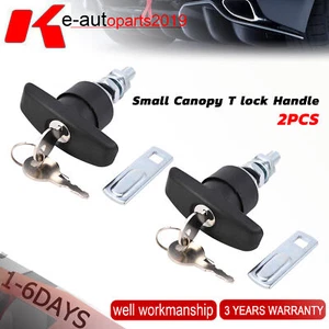 2 Set Small Canopy T lock Handle Fit For Canopy Trailer Toolbox Keyed Alike 2024 - Picture 1 of 12