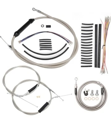 TIGERSGATE 14" Sportster Handlebar Extended CAN-Bus & Front Turn Signal Wiring  - Image 1 of 4