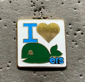 New England Whalers I Love Whalers WHA Hockey Pin - Imagen 1 de 2
