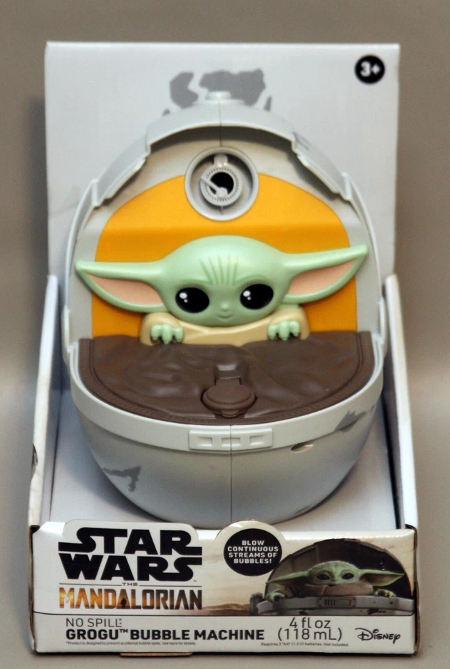 Star Wars The Mandalorian ~ Máquina de burbujas Grogu Baby Yoda ~ ¡Nueva! Foto 1 de 3