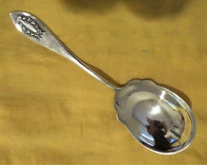 Shreve Large Sterling Silver Berry/Casserole Spoon 9.25" long Napoleonic patt - Picture 1 of 6