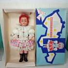 Vintage Lidova Tvorba Czechoslovakia 12" Plastic Doll w/ Box Ethnic European