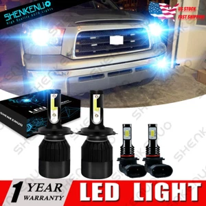 For Toyota Tundra 2000-2006 Combo 8000K COB LED Headlight Hi/Low+Fog Light Bulbs - Bild 1 von 12