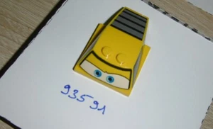 93591 - Lego Dach Haube gelb bedruckt 4x4 - Bild 1 von 4